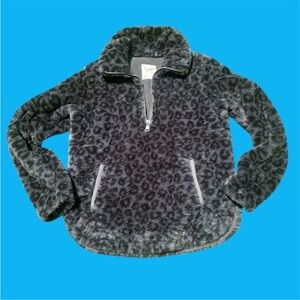 Abercrombie & Fitch Black Leopard Pullover